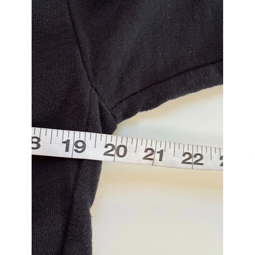 J.Crew Black‎ Pleated Hem Long Sleeve Top Sweatshirt Women's Size M